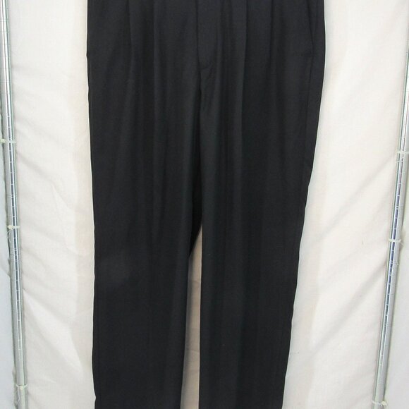 Alan Flusser Golf Men's Black Roll Cuff Pleated Front Golf Pant Size 38X34 - Picture 1 of 11